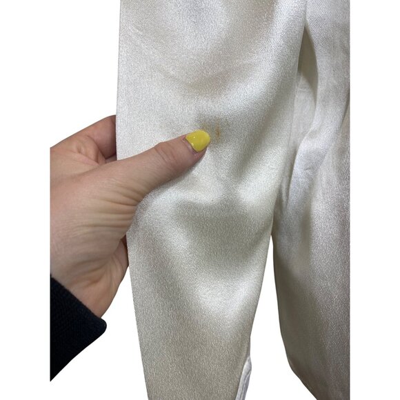 Vintage Gunne Sax Victorian Ivory Lace Back Button-Up Blouse With High Collar 11 - Picture 6 of 10